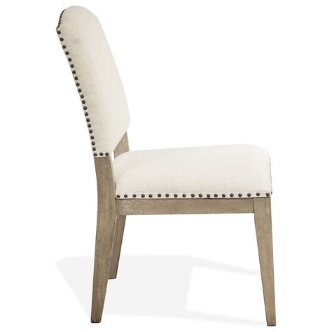 Riverside Furniture Myra 59452 Upholstered Side Chair With Nail Head