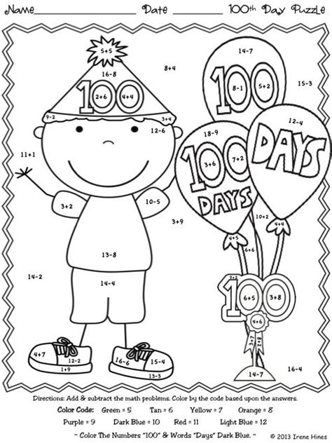 100th Day Of School Unit Math And Literacy Activities For 1st 2nd
