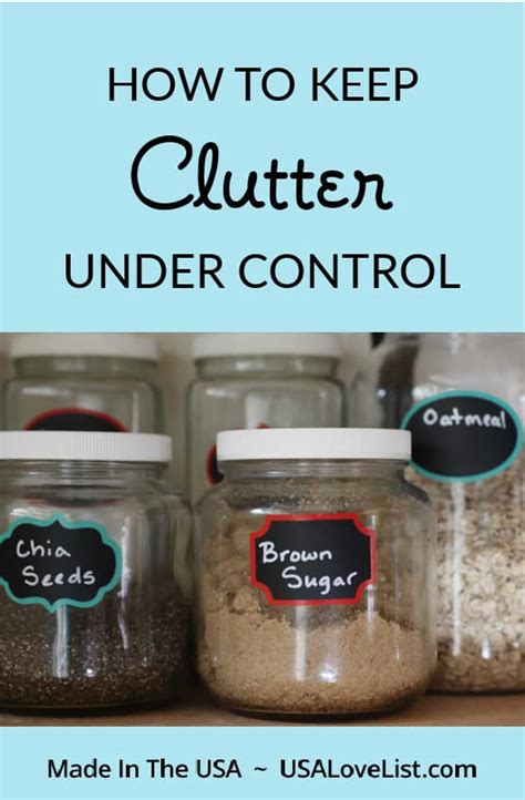 How To Keep Clutter Under Control Get Organized And Buy American Usa