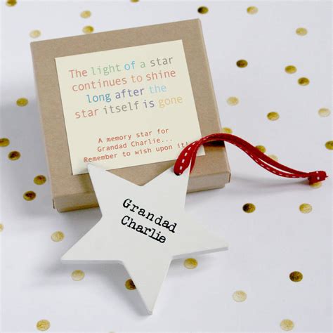 Personalised Wooden Memory Star By Modo Creative