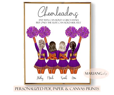 Cheer Poster Cheerleaders Posters Cheer Printable Custom Cheer - Etsy