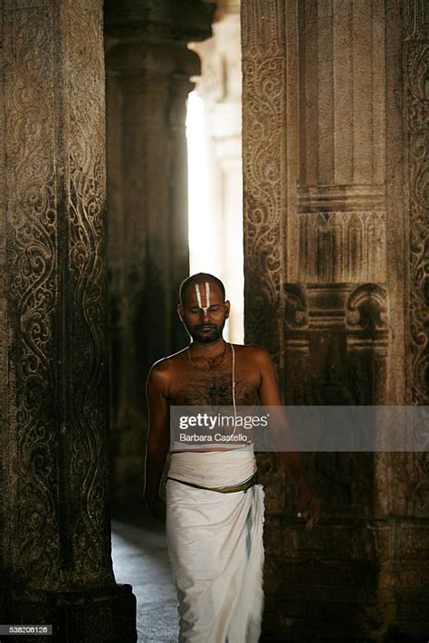 Brahman Priest In Srirangam Temple High Res Stock Photo Getty Images