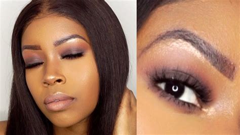 Brown Smokey Eye For Hooded Eyes Makeup Tutorial For Black Women Morphe 35v Youtube
