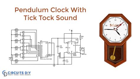 Clock With Led Pendulum And Tick Tock Sound