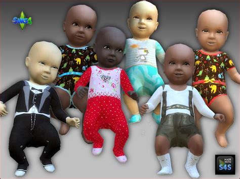 Replacement Baby Skin And Clothing By Arte Della Vita Sims Bebê Sims