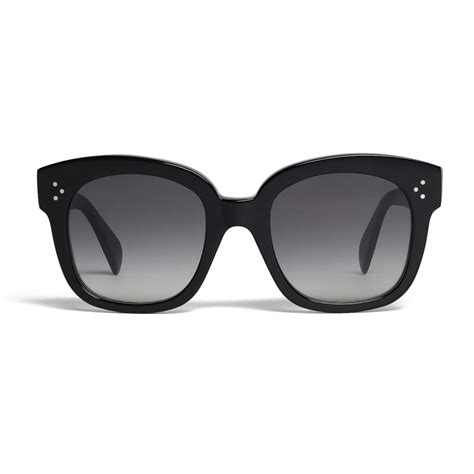 céline oversized sunglasses in acetate black sunglasses céline eyewear avvenice