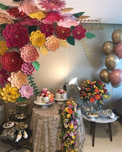 Painel Rosa Com Flores