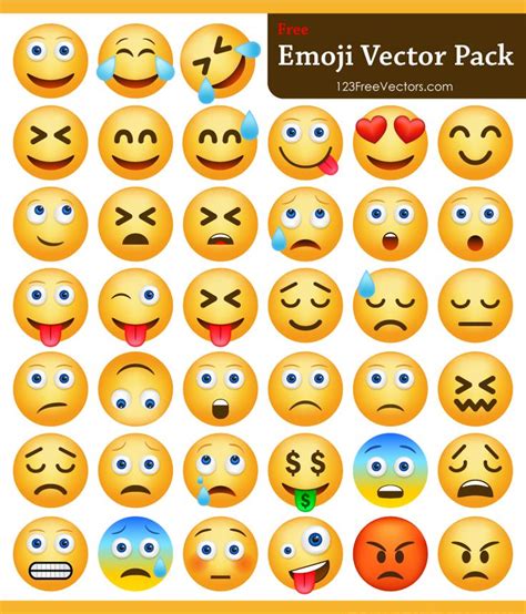 Download Emoji Pack Vector Graphics Design Vector Free Emoji