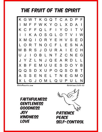 Free Printable Bible Word Search Word Search Printable Free For Kids