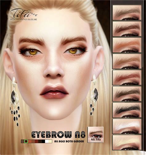 My Sims 4 Blog Eyebrows For Males And Females By Tifa