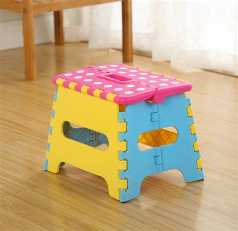 Quality Colourful Foldable Folding Step Stool Pink