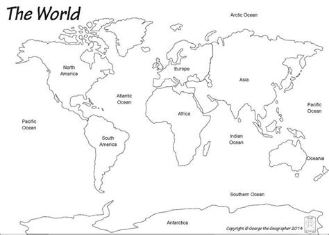 Image Result For Simple Shap Flat World Map World Map Printable