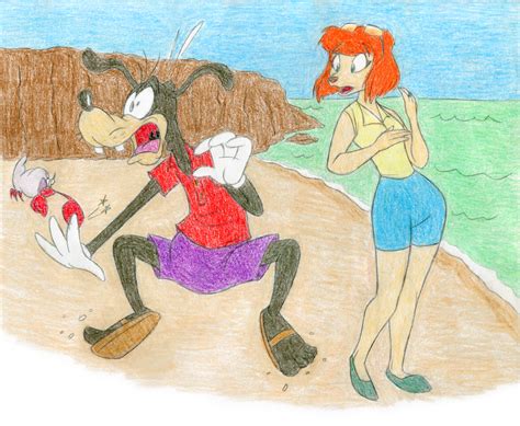 Goofy And Sylvia At The Beach Goofy Movie Goof Troop Mickeys