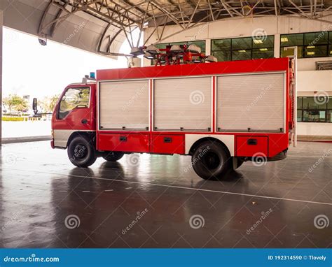 The Fire Truck Car Firefighter Rescue In Station Stock Photo Image Of