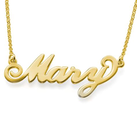 10k Solid Yellow Gold Personalized Custom Cursive Name Pendant Letter