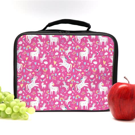 Unicorn Lunch Box Hot Pink Back To School Unicorn Lunch Bag Etsy Uk
