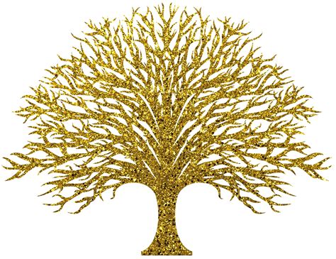 Gold Glitter Tree Of Life Iron On Transfer 7 Divine Bovinity Design