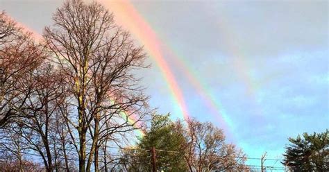 Extremely Rare Quadruple Rainbow Captured Over New York Quadruple