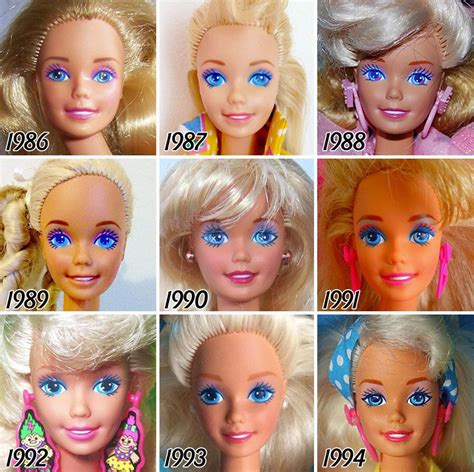 56 Years Of Barbies Evolution Barbie Collector Barbie Dolls Barbie 90s
