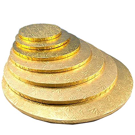 Enjay Cake Drum 12 Round Gold Pastry Depot