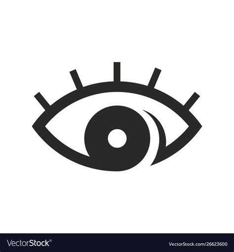 Eye Look Vision Icon Royalty Free Vector Image