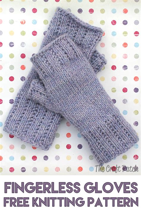 Knit Fingerless Gloves Tutorial