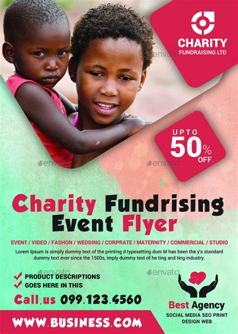 Charity Event Poster Design Lukisan