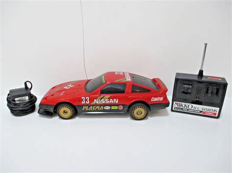 Nikko Rc Nissan 33 Big Fairlady 300zx Red Remote Control Race Car 1984