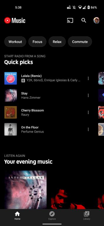 Youtube Music Gets Quick Picks Section For Playing Radio Playlists