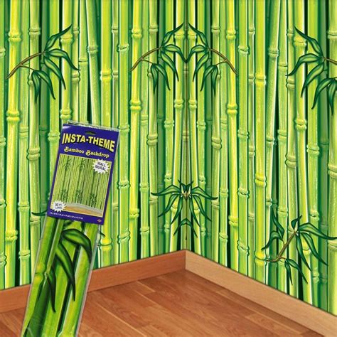 Green Bamboo Backdrop Room Roll Scene Setters Party Photo Booth Backdrops