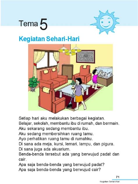 Tapi kalau disuruh gambar kamu cari di google. Gambar Kegiatan Sehari Hari Di Rumah - Sekitar Rumah