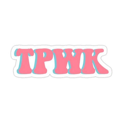 Tpwk Logo Sticker By Surreallove In Stickers Print Stickers