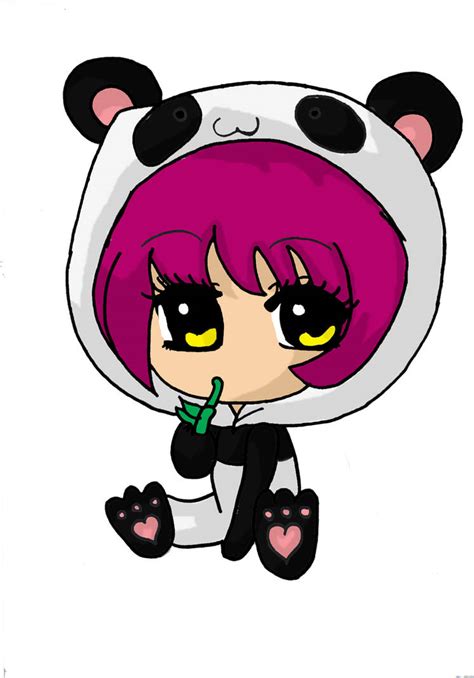 Cute Panda Chibi Girl Tonned By X Xanimenerdx X On Deviantart