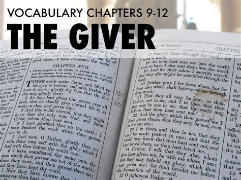 The Giver Vocab Chapter 1 5 By Braeden Gefert