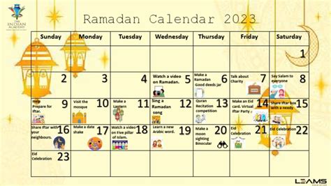 Ramadan Calendar 2023 24 Pdf Ramadan Abrahamic Religions