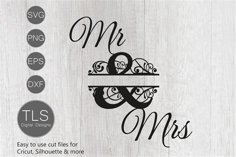 Mr Mrs SVG Wedding Svg Wedding Cake Topper 376975 Cut Files