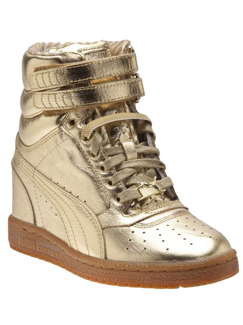 Jun 25, 2021 · the puma cali sport is the ideal women's summer shoe and there are tons of styles available for you to add to your rotation now at puma.com. PUMA Sky Wedge Sneaker in Metallic - Lyst