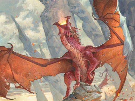 Inferno Of The Star Mounts Mtg Art From Adventures In The Forgotten