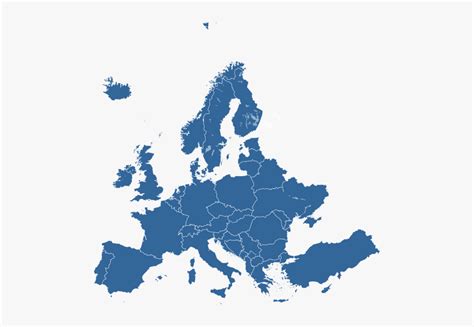 Simple Map Of Europe 2019 Hd Png Download Transparent Png Image