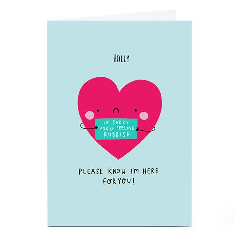 buy personalised jess moorhouse card feeling rubbish for gbp 2 29 card factory uk