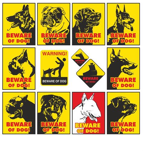 Beware Of Dog Warning Signs Free Cdr Vectors Art For Free Download