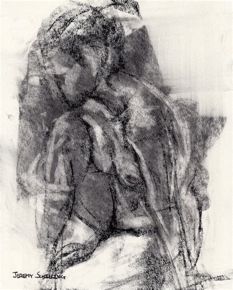 Original Charcoal Drawing Female Nude Figure Oil Art Collectibles Etna Com Pe
