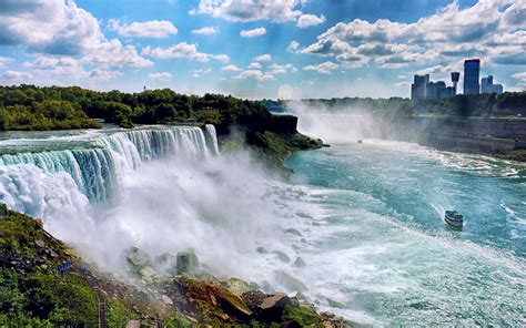Landscapes Nature Usa New York City Niagara Falls Waterfalls Wallpaper
