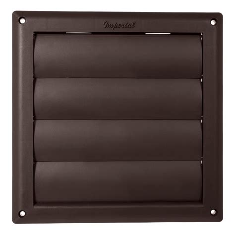 Louvered Vent Hood W Screen 6 Brown
