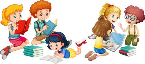 Png Hd Of Kids Reading Transparent Hd Of Kids Reading