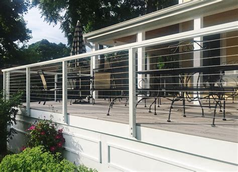 Sleek and horizontal, cable wires are made from stainless steel. Cable Railing Systems | Stainless Cable & Railing Inc.