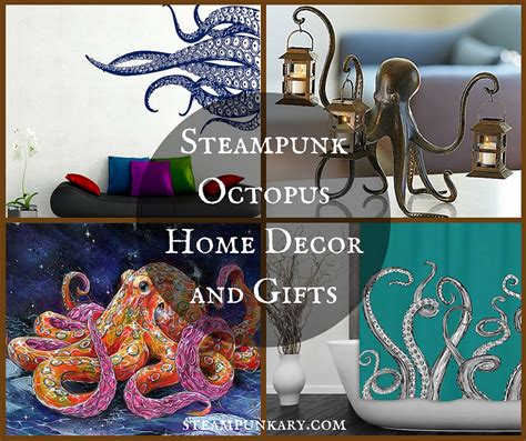 Jili online 29cm rustic wooden wall hanging steampunk gear home shop art craft decor #c. Steampunk Octopus Home Decor and Gifts