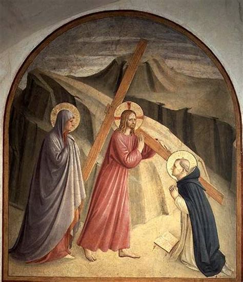 Christ Carrying The Cross Fra Angelico As Art Print Or Hand Painted Oil