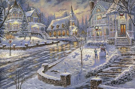 Christmas Snow By Robert Finale Cv Art And Frame