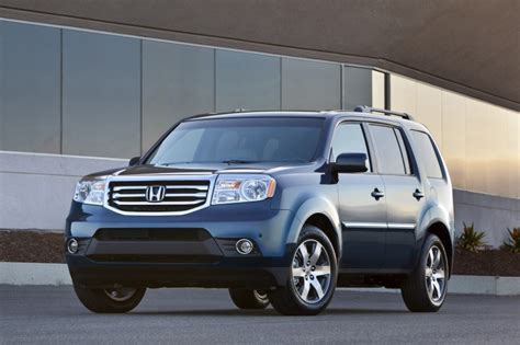 2014 Honda Pilot Touring In Obsidian Blue Pearl Color Static Front